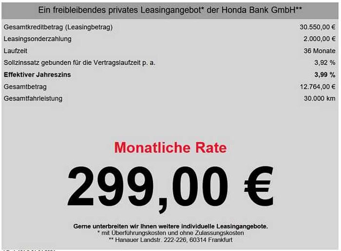 Honda HR-V 1.5 i-MMD Hybrid Elegance *Herbstangebot*