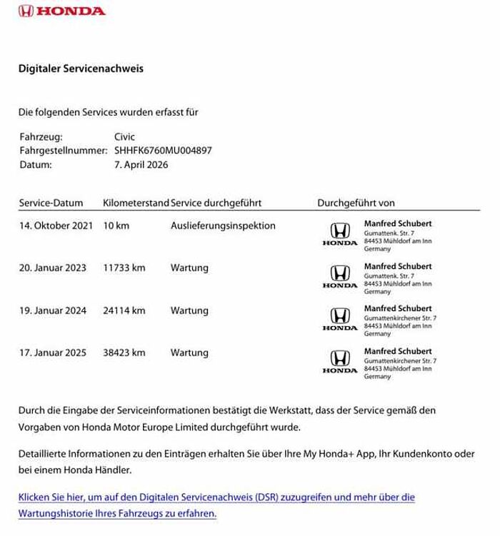 Honda Civic Lim. 5-trg. 1.0 Elegance # Bronze L. Paket